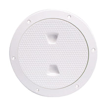 Beckson 6" Non-Skid Screw-Out Deck Plate - White | DP62-W