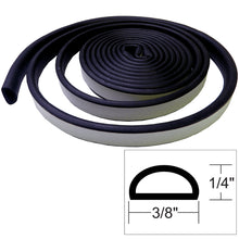 TACO Weather Seal - 10'L x ¼"H x ⅜"W - Black | V30-1333B10-1