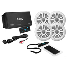Boss Audio ASK904B.64 4 Channel Amplifier & 2 Pairs of 6.5" Speaker Kit - White | ASK904B.64