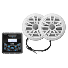 Boss Audio MCKGB450W.6 Marine Stereo & 6.5" Speaker Kit - White | MCKGB450W.6
