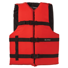 Onyx Nylon General Purpose Life Jacket - Adult Oversize - Red | 103000-100-005-12