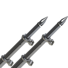 TACO 18' Deluxe Outrigger Poles w/Rollers - Silver/Black | OT-0318HD-BKA