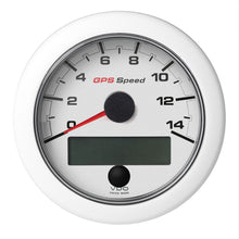 Veratron 3-3/8" (85mm) OceanLink® GPS Speedometer (0-14 KN/MPH/KMH) White Dial & Bezel | A2C1352010001