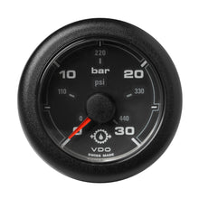 Veratron 52MM (2-1/16") OceanLink Transmission Oil Pressure Gauge - 30 Bar/440 PSI - Black Dial & Bezel | A2C1066040001