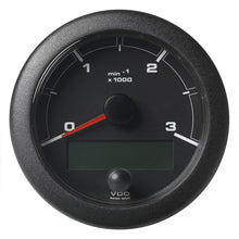 Veratron 3-3/8" (85mm) OceanLink Tachometer 3000 RPM - Black Dial & Bezel | A2C1065660001