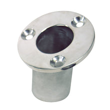 Sea-Dog Flush Mount Flagpole Socket - 25° - 1-1/4" ID - 316 Stainless Steel | 491713-1