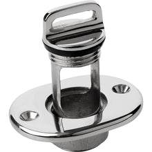 Sea-Dog Oblong Captive Garboard Drain & Plug - 316 Stainless Steel | 520065-1