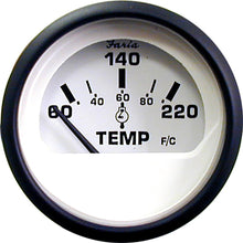 Faria Euro White 2" Cylinder Head Temperature Gauge (60 - 220° F) | 12910