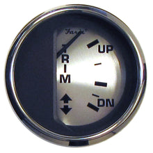 Faria Spun Silver 2" Trim Gauge f/Mercury/Mariner/Mercruiser/Volvo DP & Yamaha ('01 & Newer) | 16016