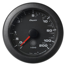 Veratron 3-3/8" (85MM) OceanLink® Depth Gauge (200M/600) - Black Dial & Bezel | A2C1957360001