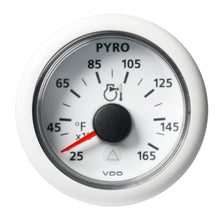 Veratron 52 MM (2-1/16") ViewLine Pyrometer - 250° to 1650°F - White Dial & Bezel | A2C59512335