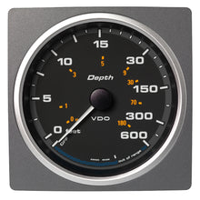 Veratron 4-3/8" (110mm) AcquaLink® Depth Gauge 660/200M - 12/24V - Black Dial & Bezel | A2C59501904