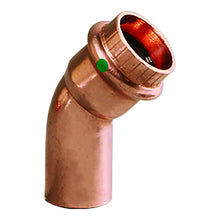 Viega ProPress 1/2" - 45° Copper Elbow - Street/Press Connection | 77637