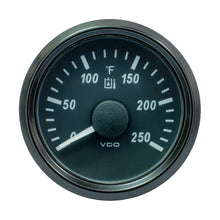 VDO SingleViu 52mm (2-1/16") Hydraulic Oil Temp. Gauge - 250°F - 291-22 Ohm | A2C3916310030