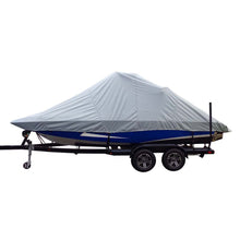 Carver Sun-DURA® Specialty Boat Cover f/23.5 Inboard Tournament Ski Boats w/Wide Bow & Swim Platform - Grey | 82123S-11