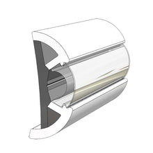 TACO Large SuproFlex Rub Rail - 2.5" x 1" - Arctic White | V11-9970WHA100D