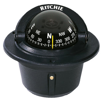 Ritchie F-50 Explorer Compass - Flush Mount - Black | F-50