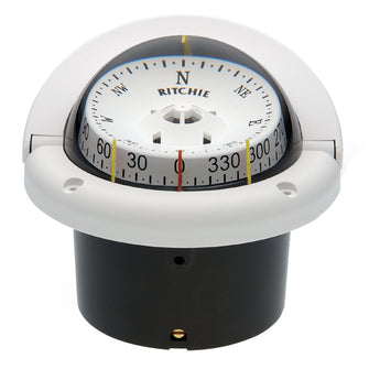 Ritchie HF-743W Helmsman Compass - Flush Mount - White | HF-743W