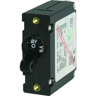 Blue Sea 7208 AC/DC Single Pole Magnetic World Circuit Breaker - 15AMP | 7208