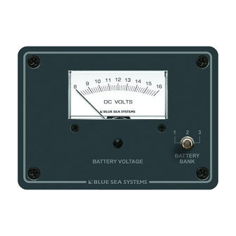 Blue Sea 8015 DC Analog Voltmeter w/Panel | 8015