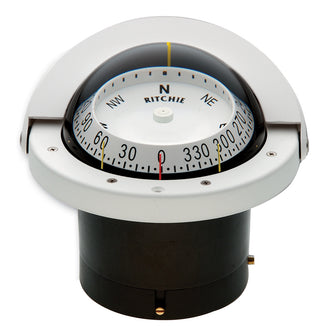 Ritchie FNW-203 Navigator Compass - Flush Mount - White | FNW-203