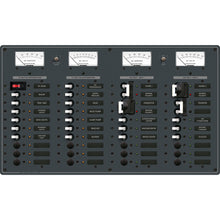 Blue Sea 8086 AC 3 Sources +12 Positions/DC Main +19 Position Toggle Circuit Breaker Panel - White Switches | 8086