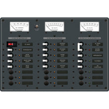 Blue Sea 8084 AC Main +6 Positions/DC Main +15 Positions Toggle Circuit Breaker Panel - White Switches | 8084