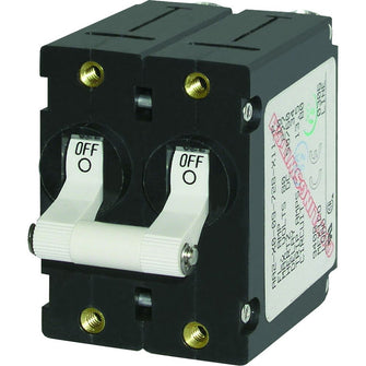 Blue Sea 7260 A-Series Double Pole Toggle - 20AMP - White | 7260