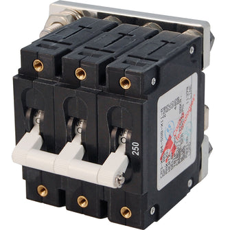 Blue Sea 7270 250A C-Series Triple Pole Toggle DC Circuit Breaker | 7270