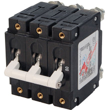 Blue Sea 7289 C-Series Triple Pole Circuit Breaker - 80A | 7289