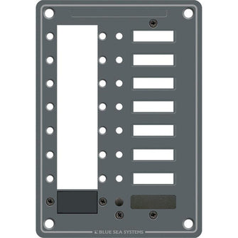 Blue Sea 8087 8 Position DC C-Series Panel - Blank | 8087