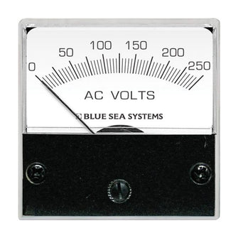 Blue Sea 8245 AC Analog Micro Voltmeter - 2" Face, 0-250 Volts AC | 8245