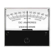 Blue Sea 8252 DC Zero Center Analog Ammeter - 2-3/4" Face, 50-0-50 Amperes DC | 8252