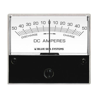 Blue Sea 8252 DC Zero Center Analog Ammeter - 2-3/4" Face, 50-0-50 Amperes DC | 8252