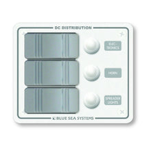 Blue Sea 8274 Water Resistant Panel - 3 Position - White - Vertical Mount | 8274