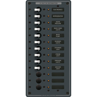 Blue Sea 8376 Panel DC 13 Position Vertical | 8376