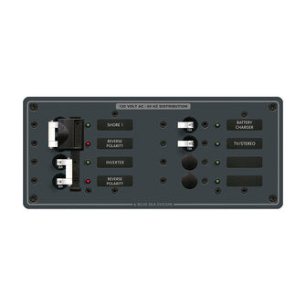 Blue Sea 8499 Breaker Panel - AC 2 Sources + 4 Positions - White | 8499