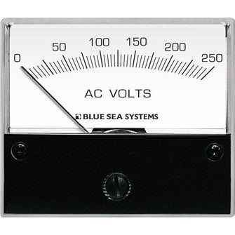 Blue Sea 9354 AC Analog Voltmeter 0-250 Volts AC | 9354