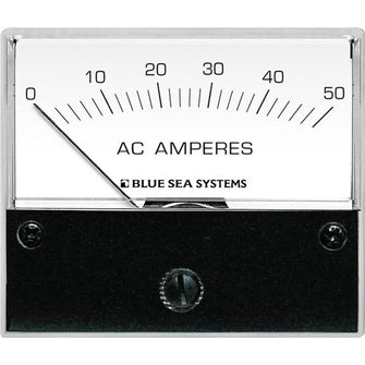 Blue Sea 9630 AC Analog Ammeter 0-50 Amperes AC | 9630