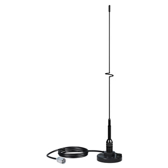 Shakespeare VHF 19" 5218 Black SS Whip Antenna - Magnetic Mount | 5218