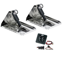 Lenco 12" x 12" Heavy Duty Performance Trim Tab Kit w/Standard Tactile Switch Kit 12V | RT12X12HD