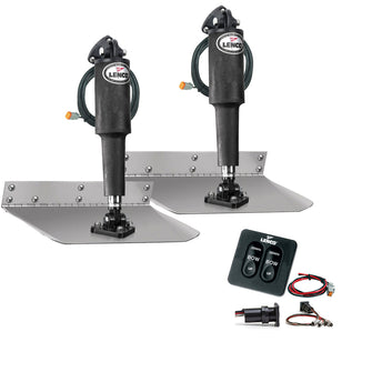 Lenco 9" x 24" Standard Trim Tab Kit w/Standard Tactile Switch Kit 12V | TT9X24