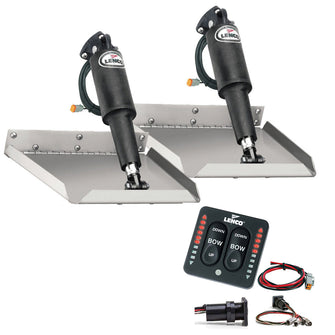 Lenco 12" x 12" Edgemount Trim Tab Kit w/LED Indicator Switch Kit 12V | 15110-103