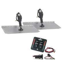 Lenco 12" x 12" Standard Trim Tab Kit w/LED Integrated Switch Kit 12V | 15109-103