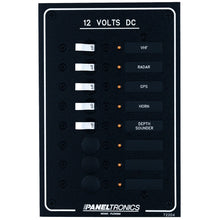 Paneltronics Standard DC 8 Position Breaker Panel w/LEDs | 9972204B