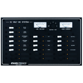 Paneltronics Standard DC 20 Position Breaker Panel & Meter | 9973210B