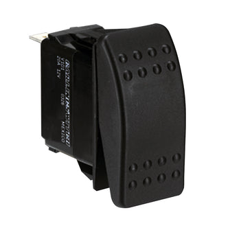 Paneltronics DPDT ON/OFF/ON Waterproof Contura Rocker Switch w/LEDs - Black | 001-699