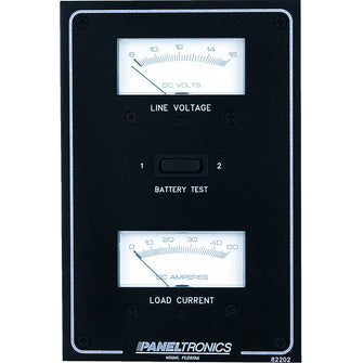 Paneltronics Standard DC Meter Panel w/Voltmeter & Ammeter | 9982202B