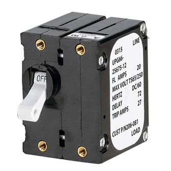 Paneltronics 'A' Frame Magnetic Circuit Breaker - 20 Amps - Double Pole | 206-081S