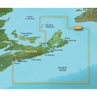 Garmin BlueChart g3 Vision HD - VCA005R - Halifax - Cape Breton - microSD&trade;/SD | 010-C0691-00